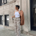 Amazing Outfits Ideas 2025 Zebra Print Pants Outfit Cute Looks