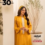 Red Women Suit Nishat Linen Flash Stock Flat Sale 30% Off 2024