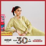 Red Women Suit Nishat Linen Flash Stock Flat Sale 30% Off 2024