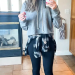 Champion Cropped Hoodie Trend 2024-25 Cropped Hoodie Outfit Ideas