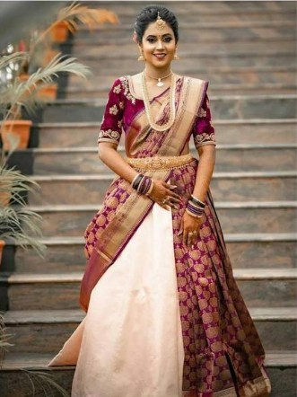 Drape Saree In Lehenga Trend 2024-25 Style In Different Ideas