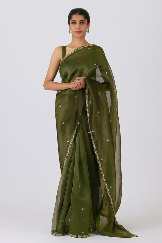 Greatest Green Lightweight Sarees Ideas 2024 For Teej Celebration