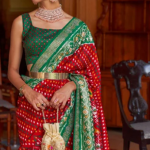 Patan Patola Silk Sarees Online Shopping Cherry Red Saree