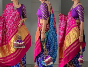 Purple Bandhani Saree Trend 2024 Best Style For Women Look