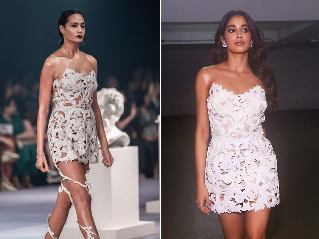 Strapless White Mini Dress Janhvi Kapoor’s Fresh Off The Runway 2024