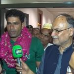 The Arshad Nadeem Great Welcomed At Lahore Airport 2024