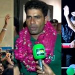 The Arshad Nadeem Great Welcomed At Lahore Airport 2024