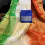 Tricolour Saree Trendey Design For Hindostani Azadi Day 2024