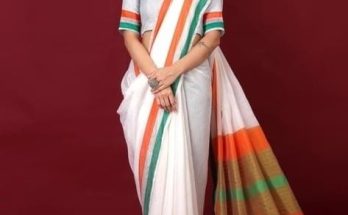 Tricolour Saree Trendey Design For Hindostani Azadi Day 2024