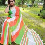 Tricolour Saree Trendey Design For Hindostani Azadi Day 2024